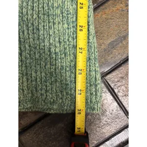 Aerie women’s XS Ribbed Knit High Waisted Flare Pants Green stretch foldover boh thumbnail 6