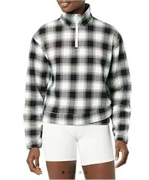 EleVen by Venus Williams Women's One More Time Pullover, B/w Plaid Size XS $138 thumbnail 1