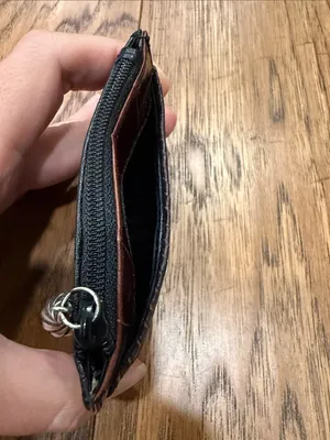 Brighton Vintage Small Leather And Faux Croc ID/Coin Purse. thumbnail 3