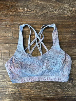 Lululemon Free To Be Serene Bra Womens 6 Summer Haze Multi Excellent Strappy thumbnail 5