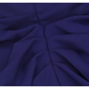 NWT Xscape Scuba Crepe V Neck Ruffled Puff Sleeve Dress Gown Marine Blue 14P thumbnail 13