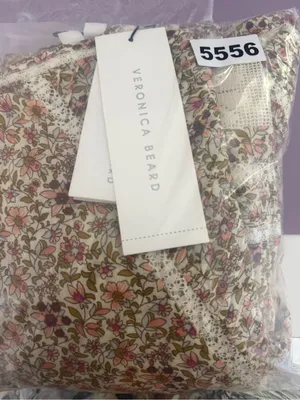 Veronica Beard‎ Addilyn Floral cotton peasant dress with lace trim thumbnail 8
