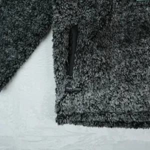Simply Southern Sherpa Fleece Womens M Faux Fur Fair Isle Quarter Zip‎ Pullover thumbnail 8