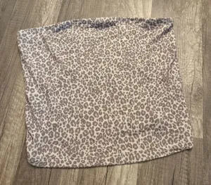 American Eagle Soft & Sexy Leopard Print Tube Top thumbnail 1