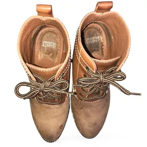 Johnston & Murphy Women's Two-Tone Brown Lace-Up Ankle Boots Size 6.5 M thumbnail 10