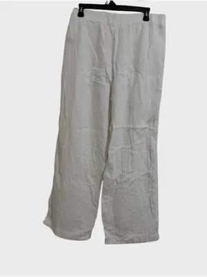 NWOT GAP White Elastic-Waist Casual Pants thumbnail 4