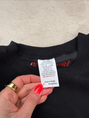 Departure Airplane Mode Crewneck Sweatshirt in Black & White Size Small NWT thumbnail 7