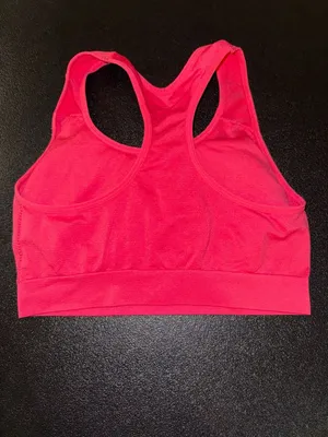 Nautica Sports Bra Size L Pink Seamless Racerback thumbnail 3
