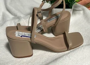 Steve Madden Women's Tan Block Heel Sandals thumbnail 1