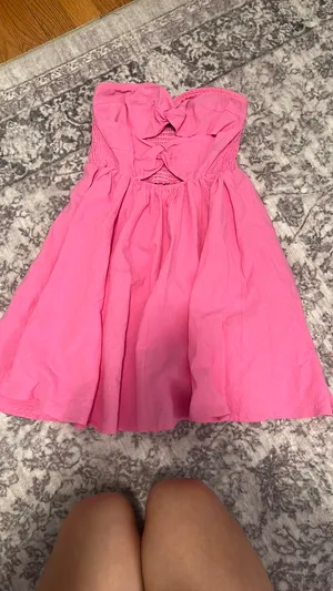 pink strapless dress Size XS thumbnail 2