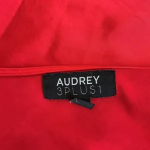 Audrey 3‎ Plus 1 Red Satin Cowl Neck Cami | Y2K Date Night Top thumbnail 4