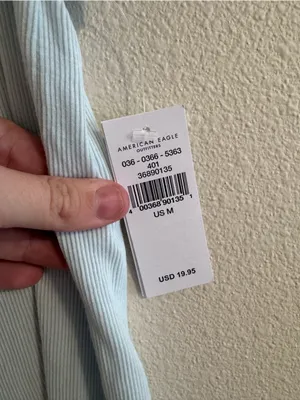 American Eagle Outfitters Light Blue Scoop Tank thumbnail 2