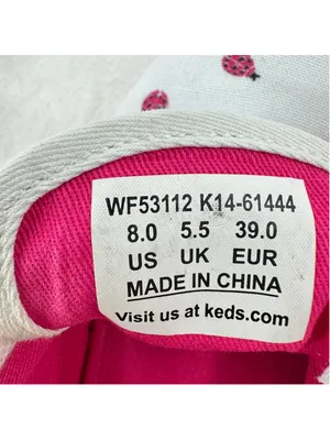 Kate Spade X Keds Ladybug Sneakers White Pink Gold Whimsical Bug Bling Size 8 thumbnail 10