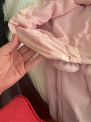 Peppermayo Light Pink One strap Mini dress with flowers. Slight staining on the inside Other than that great condition, worn once to Hoco! thumbnail 3