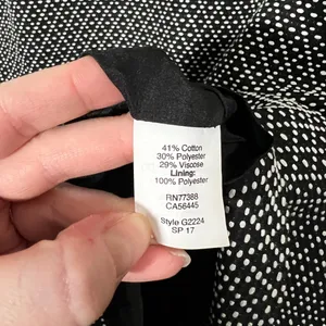 J. Crew Black and White Sleeveless Dress Size 0 Knee-Length thumbnail 7