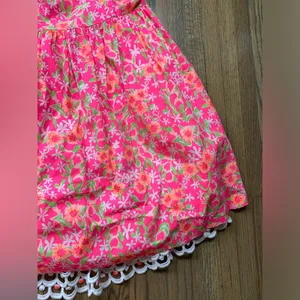 Lilly Pulitzer neon pink floral dress 8 thumbnail 4