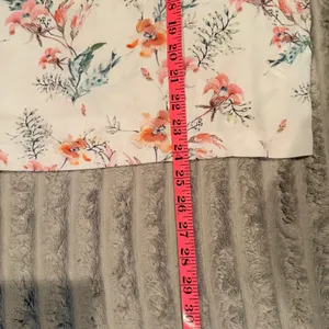 Tabitha Webb Floral Tiered Ruffle Bell Sleeve Blouse Cream Pink Orange Large‎ thumbnail 5