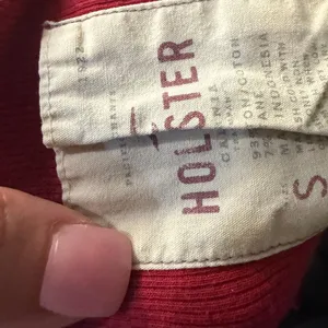Y2K Hollister Burgundy Ribbed Tank Top Fitted Stretch Cami Small Elena Gilbert thumbnail 2