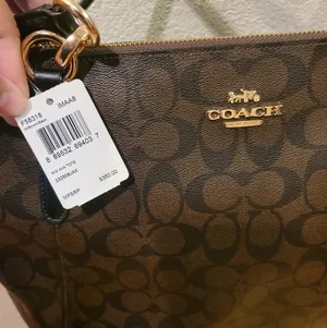 BNWT Coach Signature Ava Tote Brown 🎀 thumbnail 3