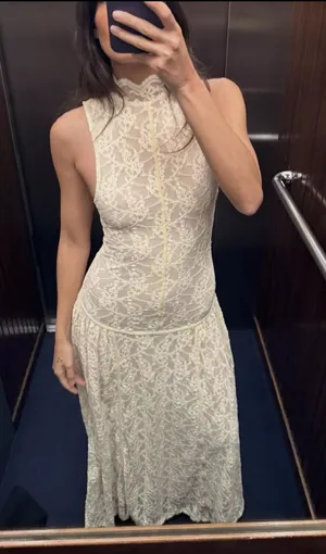 ZARA Dress White thumbnail 1