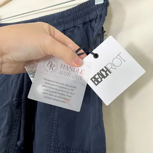NWT Beach Riot Cassius Pants Dark Navy Blue Size S thumbnail 5