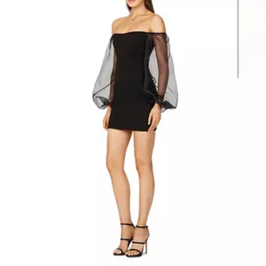 NWT Nookie Illusion Sleeve Mini Dress in‎ Black Sz XS $249 thumbnail 3