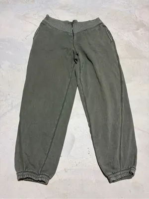 Aerie Olive Green Jogger Pants large thumbnail 1
