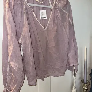 NWT UO Wild Horses Tassel Blouse In Lilac thumbnail 6