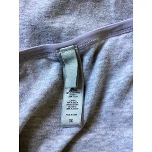 SKIMS Cotton Logo Bodysuit Light Heather Grey 3X Adjustable Straps Snap thumbnail 7