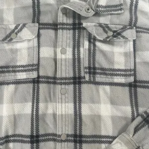 O'Neill Women's Zumba Super Fleece Flannel Shirt XL Gray White Black thumbnail 2