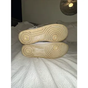 Nike Air Force 1 mid- White Leather Sz 11.5 thumbnail 5