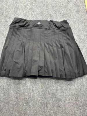 Tuckernuck Women’s Large Black Pleated Tennis athletic Skort thumbnail 9