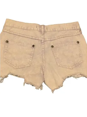 Free People Raw Hem Lilac Jean Shorts Size 26 thumbnail 5