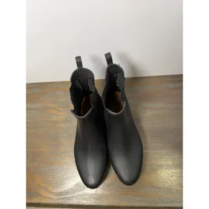 Jeffrey Campbell Women's Size 8 Black Chelsea Rain Boots Ankle Pull On thumbnail 7