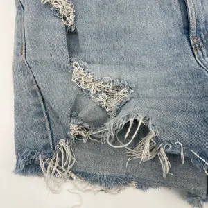 Abercrombie Fitch Y2K Mom Jean Women Short Sz 4/27 Festival Cutoff Denim Indie thumbnail 5