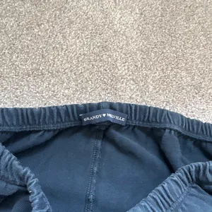 Navy Brandy Melville Straight-Leg Sweatpants thumbnail 3