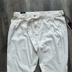 Jen7 by 7 For All Mankind Belted Wide Leg Trouser Pants Size 18 Off White NWT thumbnail 5