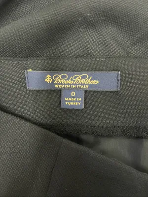 Brooks Brothers x Loro Piana Black wool Pencil Skirt size 0 thumbnail 2