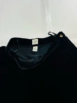 GAP Black Skater Wrap Skirt thumbnail 4