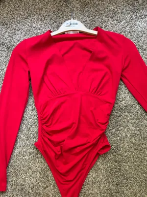 ZARA Bodysuit red thumbnail 2