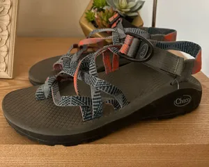 Chacos Z/Cloud X2 Sandals Hiking Sport Coral‎ Blue Double Strap Toe Loop Size 6 thumbnail 1