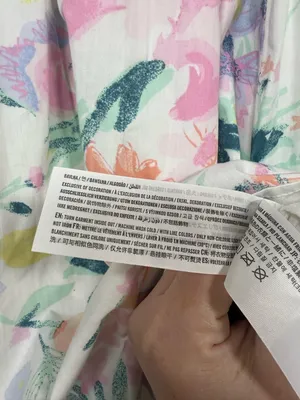 Abercrombie x The Trevor Project Floral Mini Dress Puff Strap Pride M thumbnail 11