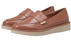 Naturalizer Adiline leather slip-on loafer,Hazelnut brown patentSize 9.5W, NWOT thumbnail 1