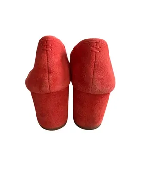 EVERLANE Red Orange Suede Heels Size 6 Womens Shoes thumbnail 5