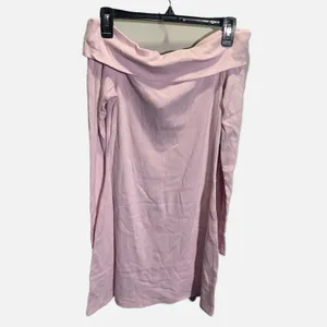 Wild‎ Fable Pink Ribbed Off The Shoulder Button Down Mini Dress M Y2K stretch thumbnail 6