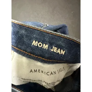 American Eagle Women Medium‎ Wash Distressed Mom Jean Stretch Denim Blue Size 2 thumbnail 7