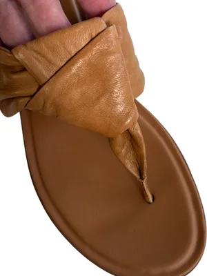 Like New Sofft Leather Essie Sandals Tan Size 9.5 thumbnail 2