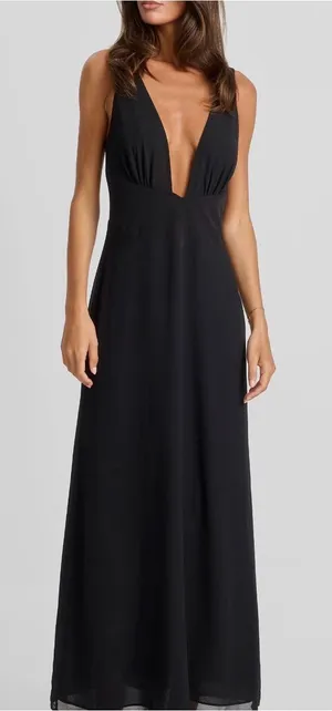 Juno Maxi Dress Black NWT Size XS thumbnail 1