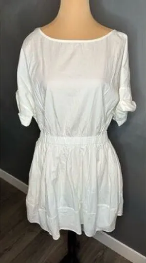 181. Free People White cotton poplin Mini Dress thumbnail 1