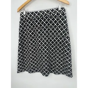 Le Lis Skirt Medium Geometric Career Academia Y2K Preppy Stretch‎ Knit Pull On thumbnail 5